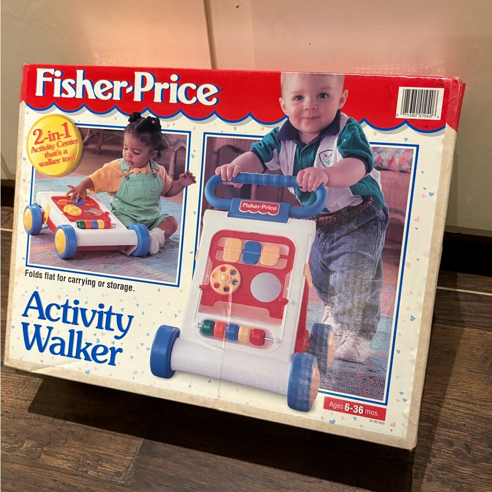 Fisher Price vintage baby activity walker 1990s Used, With Box